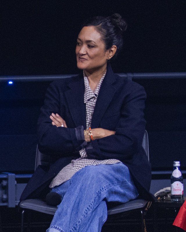 Autumn Durald Arkapaw at a Q&amp;A for Sinners in Los Angeles, California