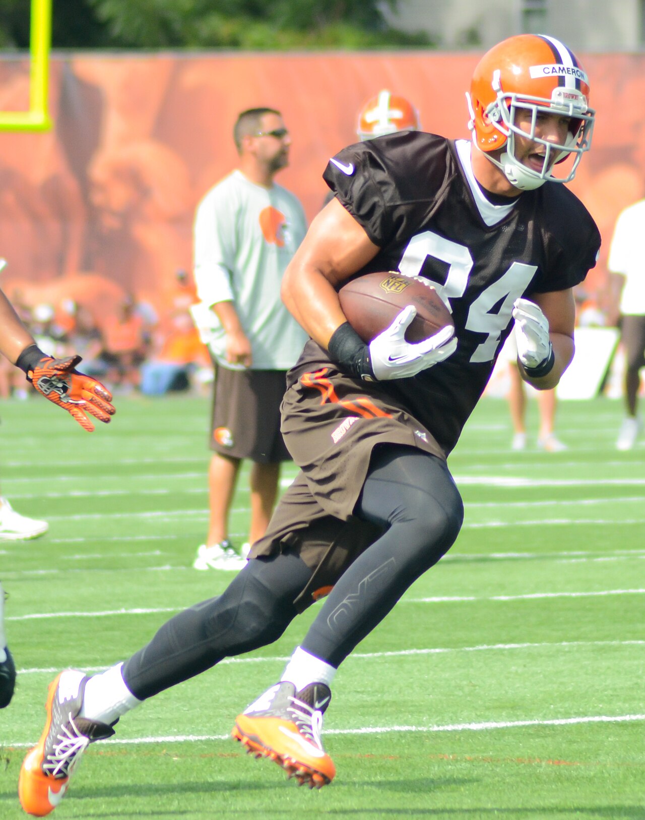 Jordan Cameron at 2014 Browns training camp.